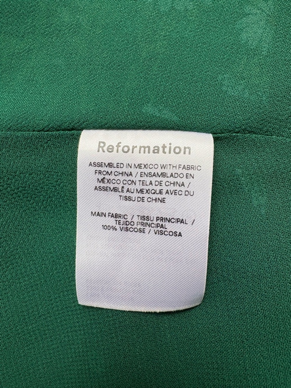 Reformation Green Floral Midi Slip Dress - Picture 6 of 8